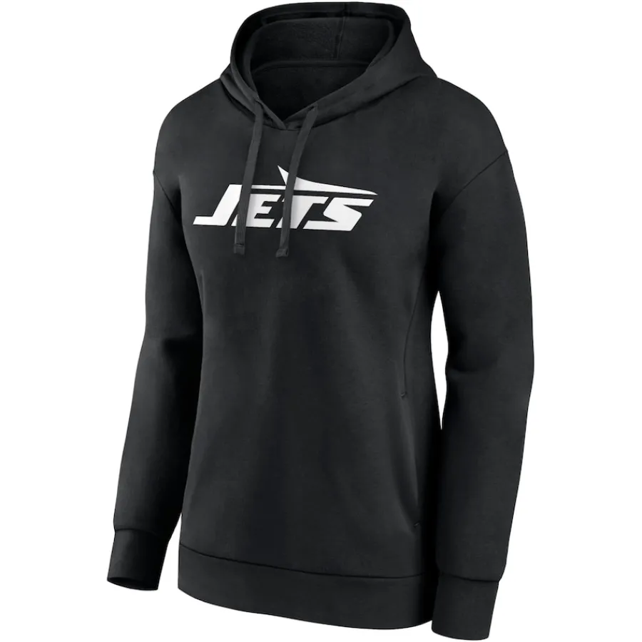 Women New York Jets Sweatshirts & Fleece | Women^Women's Black Primary Logo Pullover Hoodie