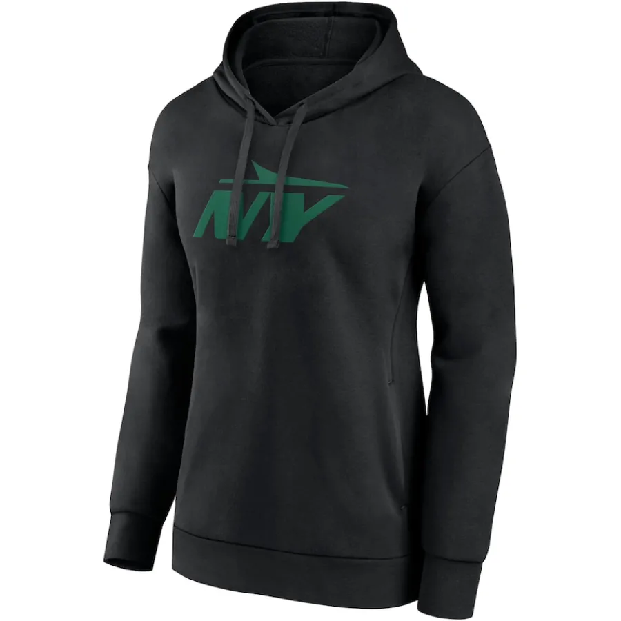 Women New York Jets Sweatshirts & Fleece | Women^Women's Black Secondary Logo Pullover Hoodie