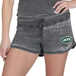 Women New York Jets Shorts & Pants^Women's Concepts Sport Charcoal Resurgence Waffle Knit Shorts