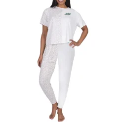Women New York Jets Underwear & Sleepwear^Women's Concepts Sport Cream Brightside Top & Pants Set