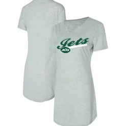 Women New York Jets Underwear & Sleepwear^Women's Concepts Sport Gray Petition Knit Nightshirt