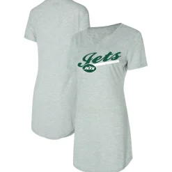 Women New York Jets Underwear & Sleepwear^Women's Concepts Sport Gray Petition Knit Nightshirt