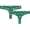Women New York Jets Underwear & Sleepwear^Women's Concepts Sport Green Record Allover Print Knit Thong