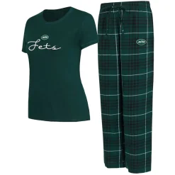 Women New York Jets Underwear & Sleepwear^Women's Concepts Sport Vector T-Shirt & Flannel Pants Sleep Set