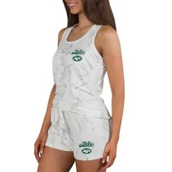 Women New York Jets Underwear & Sleepwear^Women's Concepts Sport Quartz Hacci Knit Tank Top & Shorts Sleep Set