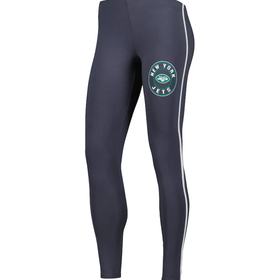 Women New York Jets Underwear & Sleepwear^Women's Concepts Sport White/Charcoal Sonata T-Shirt & Leggings Sleep Set