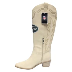 Women New York Jets Shoes & Socks^Women's Cuce Cream Cowboy Boots