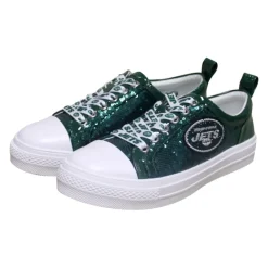 Women New York Jets Shoes & Socks^Women's Cuce Green Team Sequin Sneakers