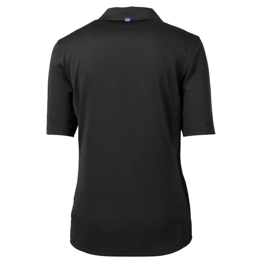 Women New York Jets Polos^Women's Cutter & Buck Black DryTec Virtue Eco Pique Recycled Polo