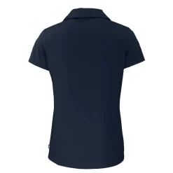 Women New York Jets Polos^Women's Cutter & Buck Navy Daybreak Eco Recycled V-neck Polo