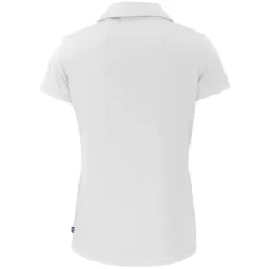 Women New York Jets Polos^Women's Cutter & Buck White Throwback Daybreak Eco Recycled V-Neck Polo