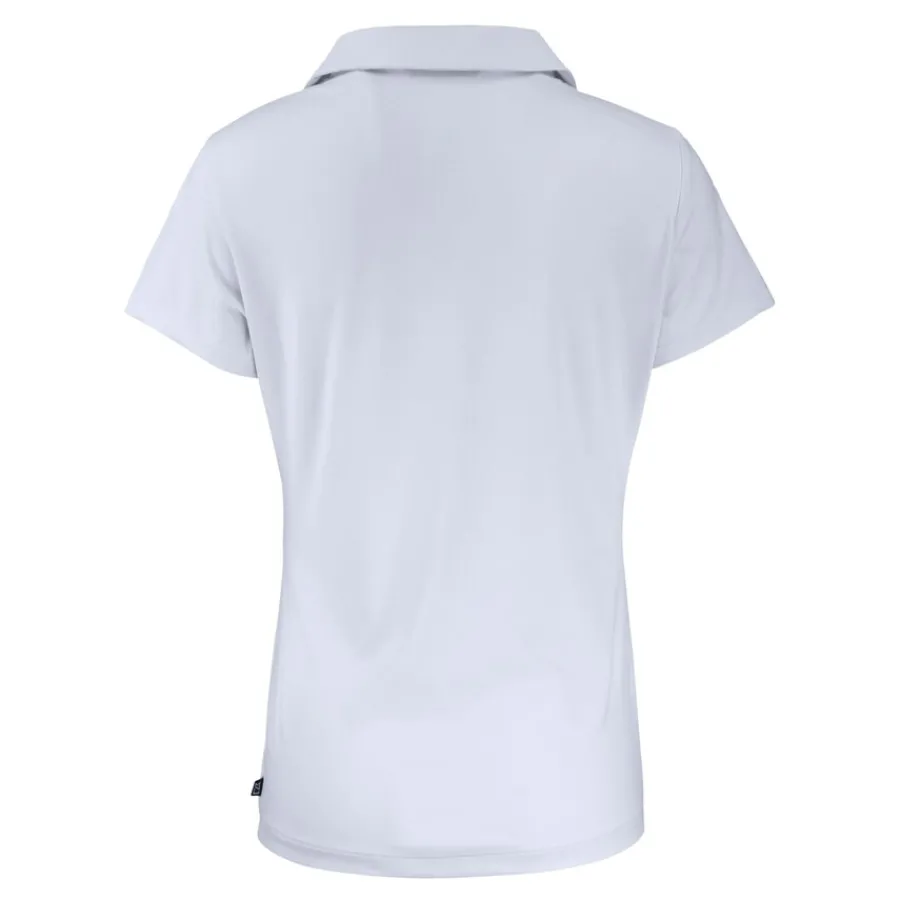 Women New York Jets Polos^Women's Cutter & Buck White Daybreak Eco Recycled V-neck Polo