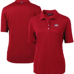 Women New York Jets Polos^Women's Cutter & Buck Cardinal Virtue Eco Pique Recycled Polo