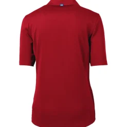 Women New York Jets Polos^Women's Cutter & Buck Cardinal Virtue Eco Pique Recycled Polo