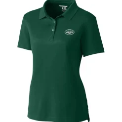 Women New York Jets Polos^Women's Cutter & Buck Green Advantage Polo