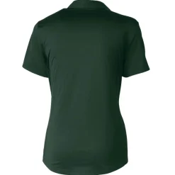 Women New York Jets Polos^Women's Cutter & Buck Green Throwback Logo Prospect Textured Stretch Polo