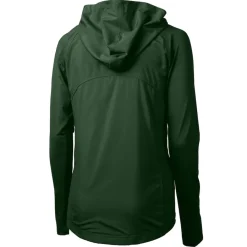 Women New York Jets Jackets^Women's Cutter & Buck Green Adapt Eco Knit Stretch Hybrid Full-Zip Jacket