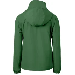 Women New York Jets Jackets^Women's Cutter & Buck Hunter Green Primary Logo Charter Eco Recycled Full-Zip Jacket