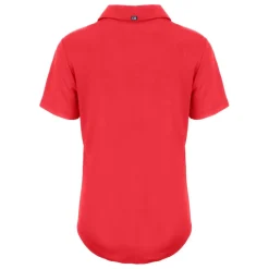 Women New York Jets Polos^Women's Cutter & Buck Red Coastline Epic Comfort Eco Recycled Polo