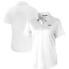 Women New York Jets Polos^Women's Cutter & Buck White Primary Logo Prospect Eco Textured Stretch Recycled Polo