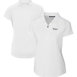 Women New York Jets Polos^Women's Cutter & Buck White Throwback Logo Forge Stretch Polo