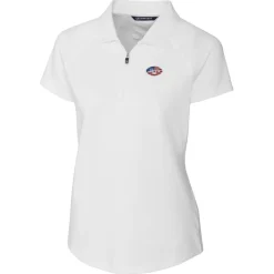 Women New York Jets Polos^Women's Cutter & Buck White Forge Stretch Polo