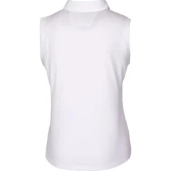 Women New York Jets Polos^Women's Cutter & Buck White Throwback Logo Forge Stretch Sleeveless Polo