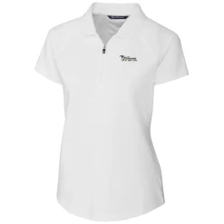 Women New York Jets Polos^Women's Cutter & Buck White Throwback Logo Forge Stretch Polo