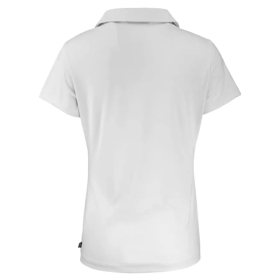 Women New York Jets Polos^Women's Cutter & Buck White Helmet Daybreak Eco Recycled V-Neck Polo