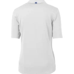Women New York Jets Polos^Women's Cutter & Buck White Americana Virtue Eco Pique Recycled Polo