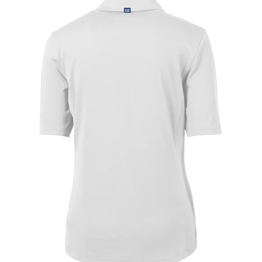Women New York Jets Polos^Women's Cutter & Buck White Americana Virtue Eco Pique Recycled Polo