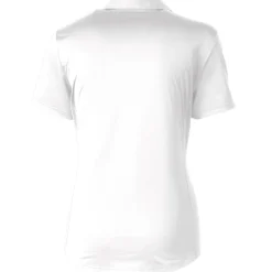 Women New York Jets Polos^Women's Cutter & Buck White Americana Prospect Textured Stretch Polo