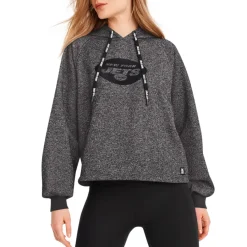 Women New York Jets Sweatshirts & Fleece | Women^Women's DKNY Sport Black Debbie Dolman Raglan Pullover Hoodie