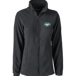 Women New York Jets Jackets^Women's Dunbrooke Black Hayden Polar Fleece Full-Zip Jacket