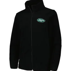 Women New York Jets Jackets^Women's Dunbrooke Black Hayden Polar Fleece Full-Zip Jacket