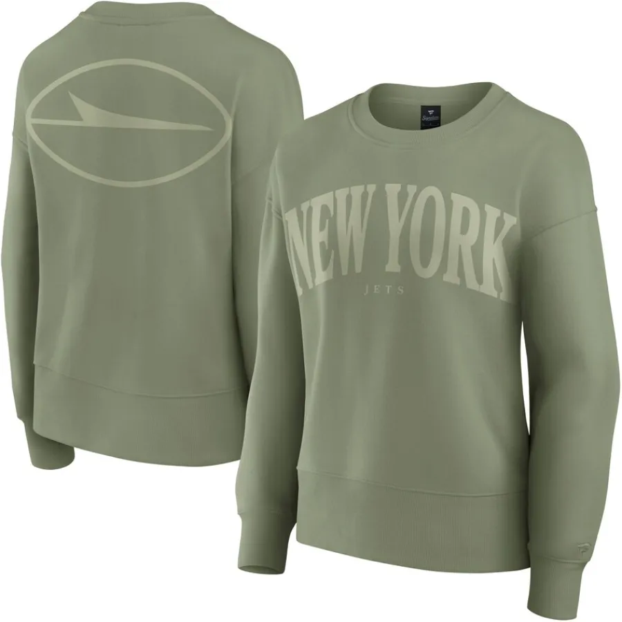 Women New York Jets Sweatshirts & Fleece | Women^Women's Fanatics Green Elements Pullover Sweatshirt