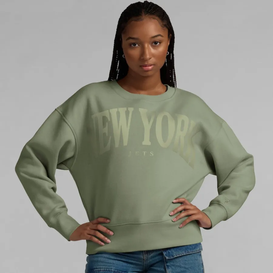 Women New York Jets Sweatshirts & Fleece | Women^Women's Fanatics Green Elements Pullover Sweatshirt