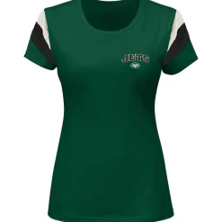Women New York Jets Plus Sizes^Women's Fanatics Aaron Rodgers Green Plus Size Sleeve Stripe Name & Number T-Shirt