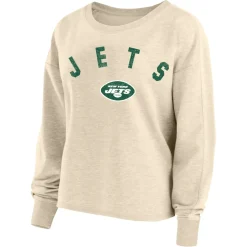 Women New York Jets Plus Sizes | Sweatshirts & Fleece^Women's Fanatics Aaron Rodgers Oatmeal Plus Size Name & Number Crew Pullover Sweatshirt