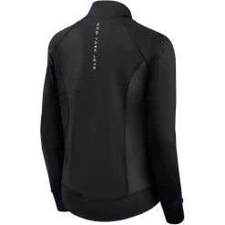 Women New York Jets Jackets^Women's Fanatics Black Studio Fitted Full-Zip Gym Track Jacket