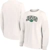 Women New York Jets Sweatshirts & Fleece | Women^Women's Fanatics Cream Leopard Team Pullover Sweatshirt