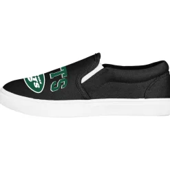 Women New York Jets Shoes & Socks^Women's FOCO Big Logo Slip-On Sneakers