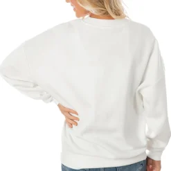 Women New York Jets Sweatshirts & Fleece | Women^Women's Gameday Couture White Oversized Line Pullover Sweatshirt