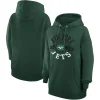 Women New York Jets Jackets^Women's G-III 4Her By Carl Banks Green Large Round Team Graphic Fleece Pullover Hoodie