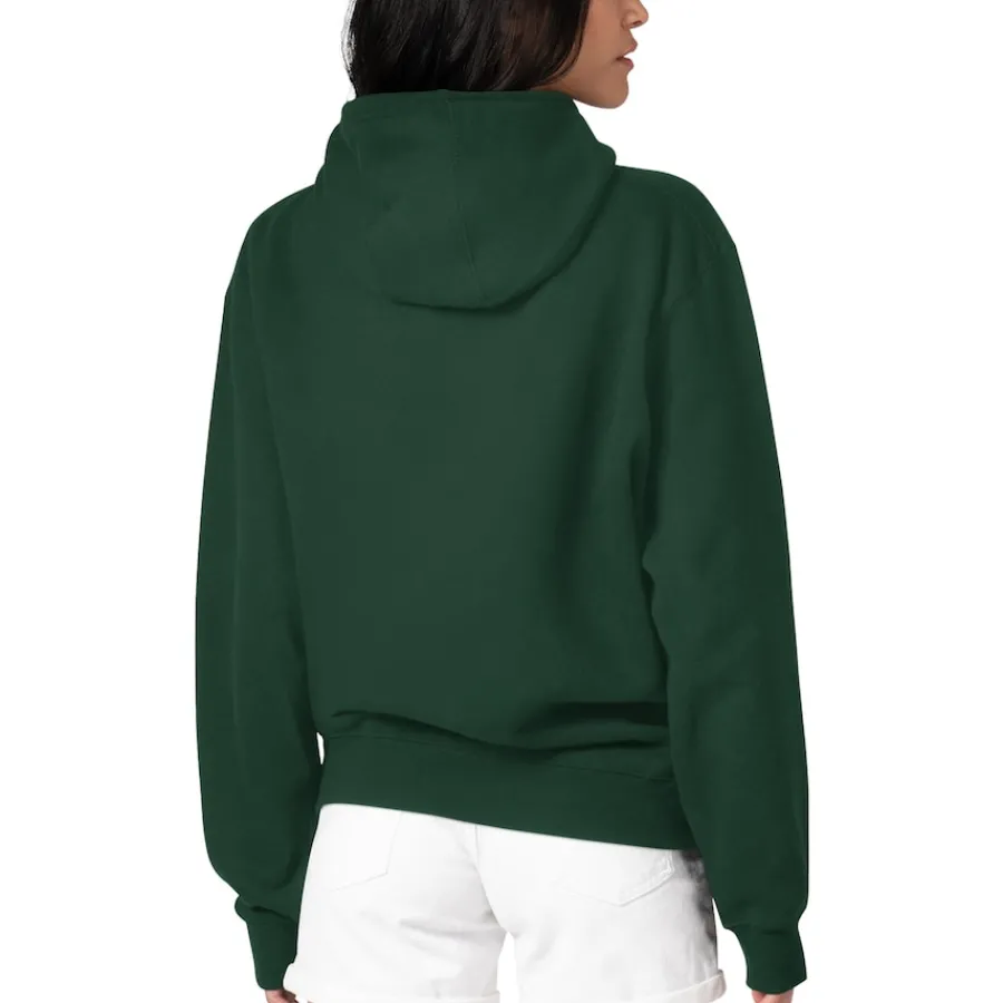 Women New York Jets Jackets^Women's G-III 4Her By Carl Banks Green Flowers Team Logo Graphic Fleece Pullover Hoodie