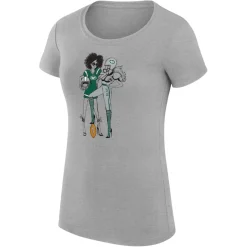 Women New York Jets Jackets^Women's G-III 4Her By Carl Banks Heather Gray Football Girls Fitted T-Shirt