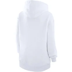 Women New York Jets Jackets^Women's G-III 4Her By Carl Banks White Heart Fleece Tri-Blend Pullover Hoodie