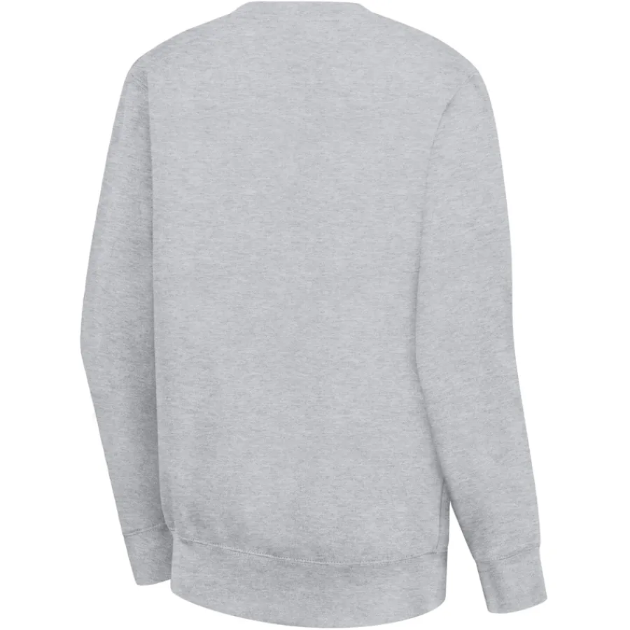 Women New York Jets Sweatshirts & Fleece | Women^Women's G-III 4Her By Carl Banks Heather Gray Large Round Team Graphic Fleece Pullover Sweatshirt
