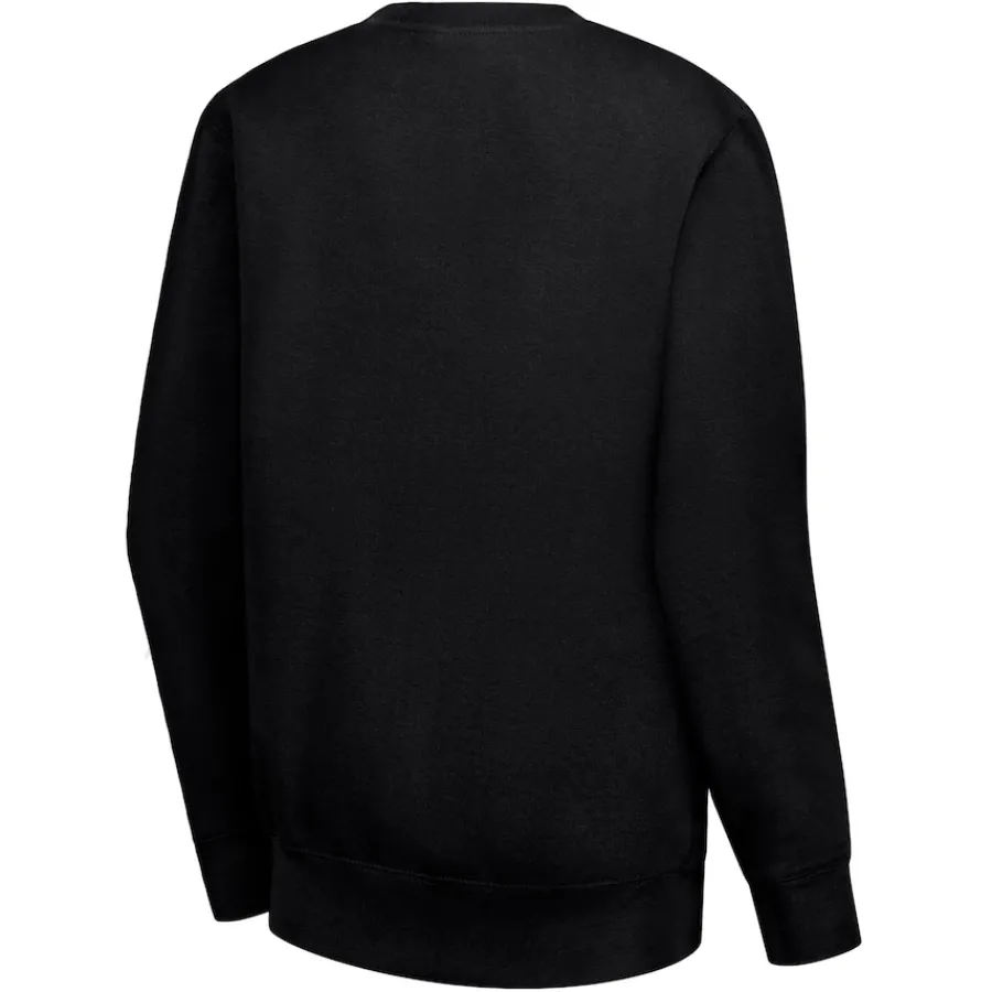 Women New York Jets Jackets | Sweatshirts & Fleece^Women's G-III 4Her By Carl Banks Black Dot Print Fleece Pullover Sweatshirt