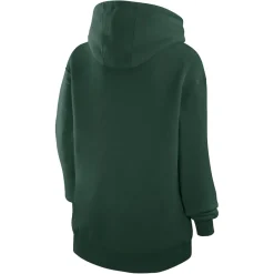 Women New York Jets Jackets^Women's G-III 4Her By Carl Banks Green Heart Fleece Tri-Blend Pullover Hoodie